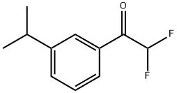 2,2-Difluoro-1-(3-isopropyl-phenyl)-ethanone Structure