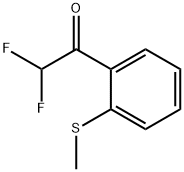 2,2-Difluoro-1-(2-(methylthio)phenyl)ethanone Structure