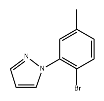 1-(2-bromo-5-methylphenyl)-1H-pyrazole Structure