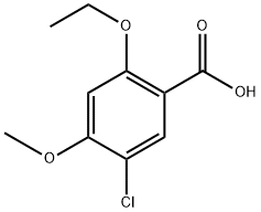 5-chloro-2-ethoxy-4-methoxybenzoic acid Structure