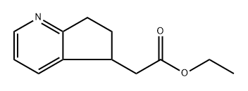 ethyl 2-(6,7-dihydro-5H-cyclopenta[b]pyridin-5-yl)acetate Structure