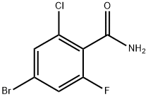 4-bromo-2-chloro-6-fluorobenzamide Structure