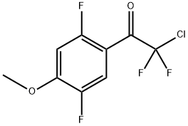 2-Chloro-1-(2,5-difluoro-4-methoxy-phenyl)-2,2-difluoro-ethanone Structure