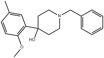 4-(2-Methoxy-5-methylphenyl)-1-(phenylmethyl)-4-piperidinol Structure