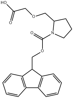 N-Fmoc-2-(pyrrolidin-2-ylmethoxy)acetic acid Structure