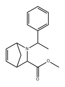 2-Azabicyclo[2.2.1]hept-5-ene-3-carboxylic acid, 2-(1-phenylethyl)-, methyl ester, homopolymer (9CI) Structure