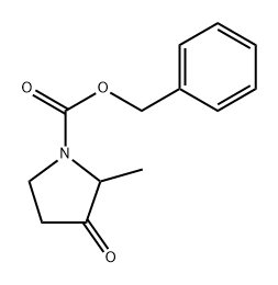 2-Methyl-3-oxo-pyrrolidine-1-carboxylic acid benzyl ester Structure