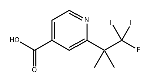 2-(1,1,1-Trifluoro-2-methylpropan-2-yl)isonicotinic acid Structure