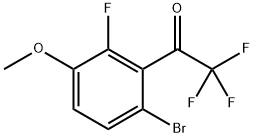 1-(6-Bromo-2-fluoro-3-methoxyphenyl)-2,2,2-trifluoroethanone Structure