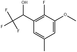 2-Fluoro-3-methoxy-5-methyl-α-(trifluoromethyl)benzenemethanol Structure