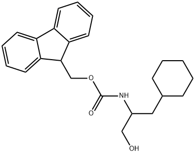 N-(9-Fluorenylmethoxycarbonyl)-D/L-cyclohexylalaninol Structure