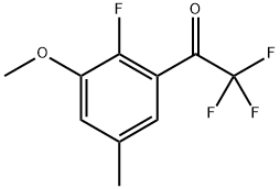 2,2,2-Trifluoro-1-(2-fluoro-3-methoxy-5-methylphenyl)ethanone Structure