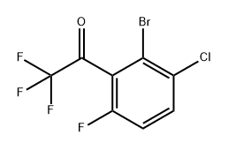 1-(2-Bromo-3-chloro-6-fluorophenyl)-2,2,2-trifluoroethanone Structure