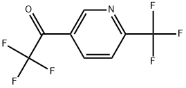 2,2,2-Trifluoro-1-(6-(trifluoromethyl)pyridin-3-yl)ethanone Structure