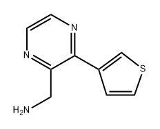 1-[3-(thiophen-3-yl)pyrazin-2-yl]methanamine Structure