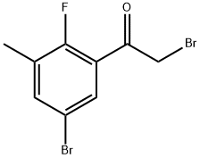 2-Bromo-1-(5-bromo-2-fluoro-3-methylphenyl)ethanone Structure