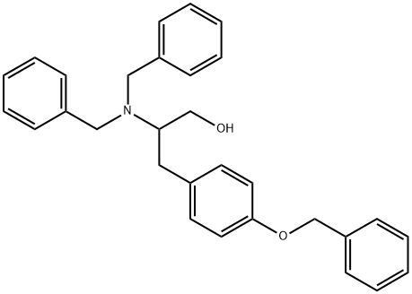 Benzenepropanol, β-[bis(phenylmethyl)amino]-4-(phenylmethoxy)-, (βR)- Structure