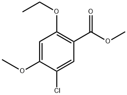 methyl 5-chloro-2-ethoxy-4-methoxybenzoate Structure