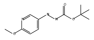 tert-butyl N-[(6-methoxypyridin-3-yl)amino]carbamate Structure