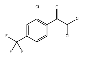 2,2-dichloro-1-(2-chloro-4-(trifluoromethyl)phenyl)ethanone Structure