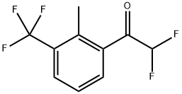 2,2-Difluoro-1-(2-methyl-3-trifluoromethyl-phenyl)-ethanone Structure