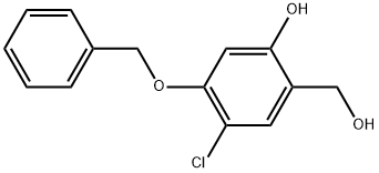 Benzenemethanol, 5-chloro-2-hydroxy-4-(phenylmethoxy)- Structure