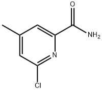 6-Chloro-4-methyl-2-pyridinecarboxamide Structure