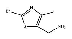 1-(2-bromo-4-methyl-1,3-thiazol-5-yl)methanamine Structure