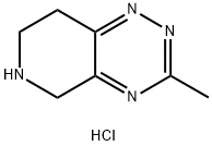 Pyrido[3,4-e]-1,2,4-triazine, 5,6,7,8-tetrahydro-3-methyl-, hydrochloride (1:1) Structure