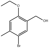 (5-bromo-2-ethoxy-4-methylphenyl)methanol Structure