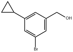 3-Bromo-5-cyclopropylbenzenemethanol Structure