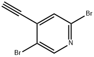 2,5-Dibromo-4-ethynylpyridine Structure