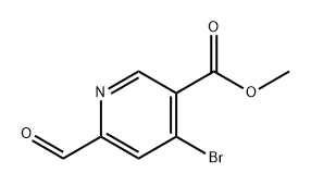 methyl 4-bromo-6-formylpyridine-3-carboxylate Structure