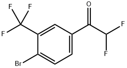 1-(4-bromo-3-(trifluoromethyl)phenyl)-2,2-difluoroethanone Structure