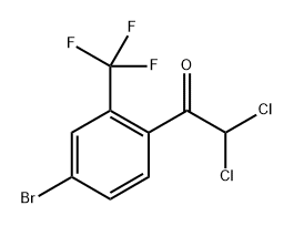 1-(4-bromo-2-(trifluoromethyl)phenyl)-2,2-dichloroethanone Structure