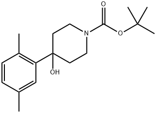 tert-butyl 4-(2,5-dimethylphenyl)-4-hydroxypiperidine-1-carboxylate Structure