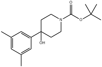 tert-butyl 4-(3,5-dimethylphenyl)-4-hydroxypiperidine-1-carboxylate Structure