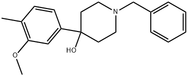 4-(3-Methoxy-4-methylphenyl)-1-(phenylmethyl)-4-piperidinol 구조식 이미지