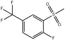 1-Fluoro-2-(methylsulfonyl)-4-(trifluoromethyl)benzene 구조식 이미지