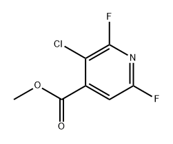 Methyl 3-chloro-2,6-difluoroisonicotinate Structure
