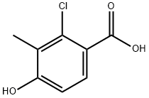 2-chloro-4-hydroxy-3-methylbenzoic acid Structure