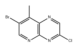 7-bromo-3-chloro-8-methylpyrido[2,3-b]pyrazine Structure