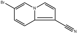 7-bromoindolizine-1-carbonitrile Structure