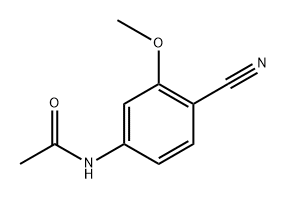 N-(4-cyano-3-methoxyphenyl)acetamide Structure