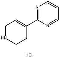 2-(1,2,3,6-Tetrahydropyridin-4-yl)pyrimidine hydrochloride 구조식 이미지