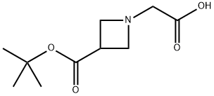 2-(3-(tert-Butoxycarbonyl)azetidin-1-yl)acetic acid Structure