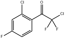 2-Chloro-1-(2-chloro-4-fluoro-phenyl)-2,2-difluoro-ethanone Structure