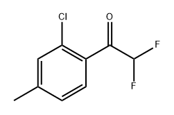 1-(2-Chloro-4-methyl-phenyl)-2,2-difluoro-ethanone Structure