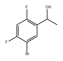 Benzenemethanol, 5-bromo-2,4-difluoro-α-methyl- Structure