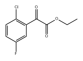 Ethyl 2-(2-chloro-5-fluorophenyl)-2-oxoacetate 구조식 이미지